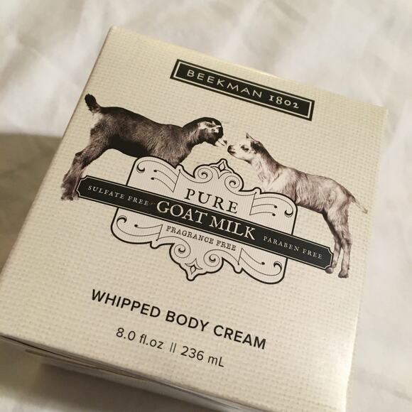 Beekman 1802 UNSCENTED whipped body cream 8 oz goat milk USA MADE - Picture 1 of 5